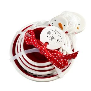 NEW Rae Dunn CHRISTMAS SNOWMAN Measuring Cup Set ☃️🎄☃️